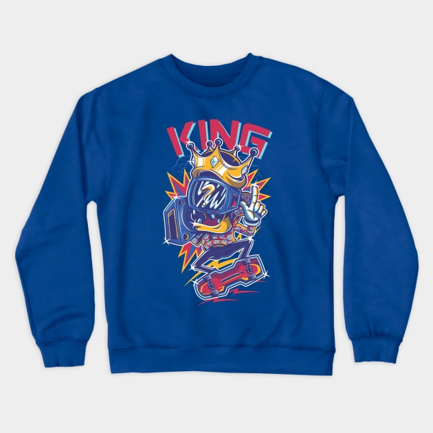 Im the Skate King Crewneck Sweatshirt by Kachow ZA